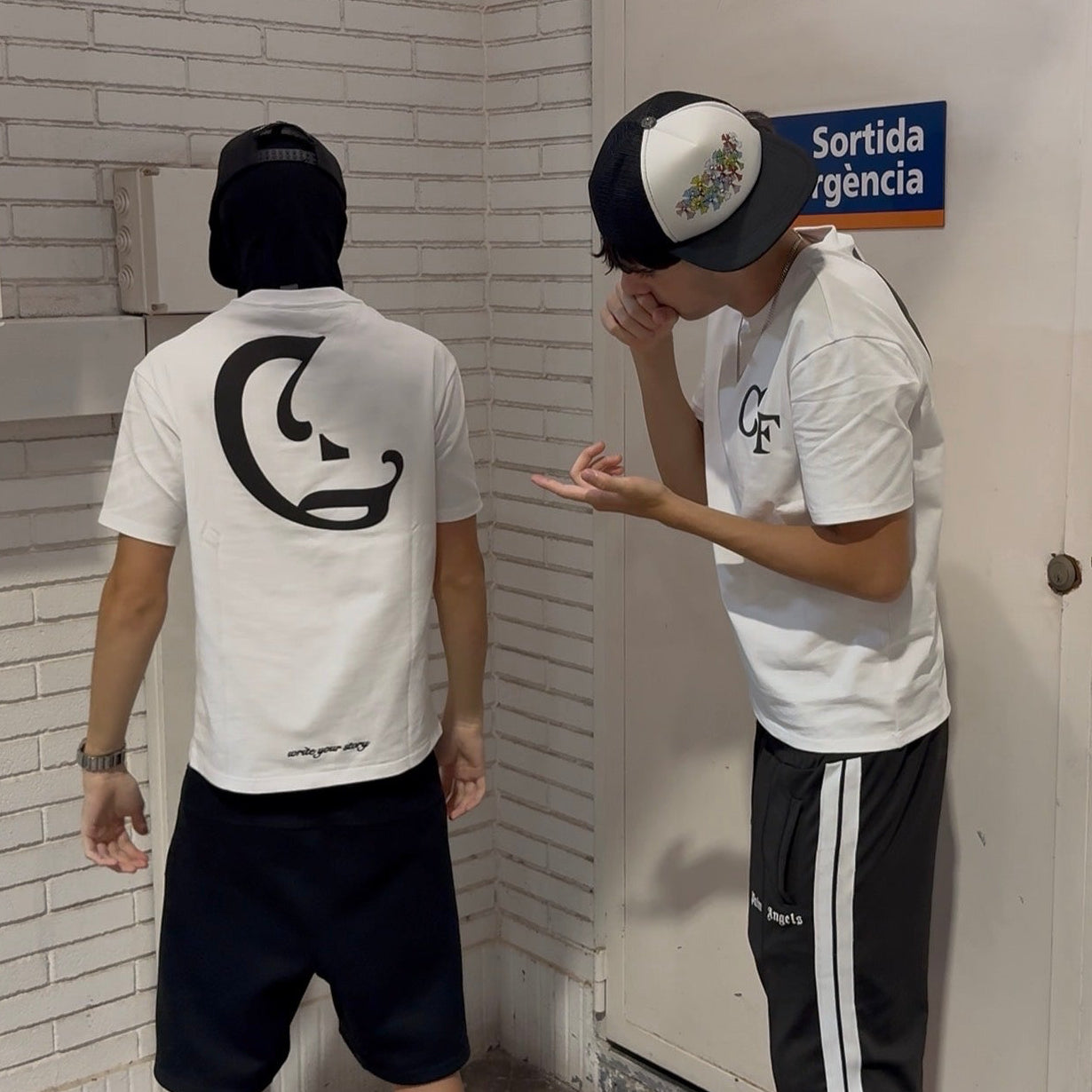 T-shirt Moon - White